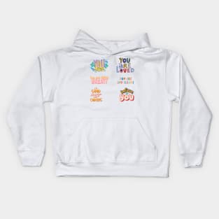 MOTIVATION  WORDS Kids Hoodie